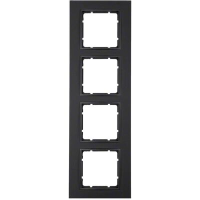 Berker, Zubehör Schalterprogramm, B7 Rahmen 10146626 4fach anthrazit matt Berker, Zubehör Schalterprogramm, B7 Rahmen 10146626 4fach anthrazit matt