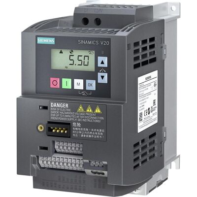 Siemens 1,1kW V20 Frequenzumrichter - IP20 - Modbus RTU Siemens 1,1kW V20 Frequenzumrichter - IP20 - Modbus RTU