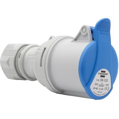 Brennenstuhl Netzstecker + Netzkupplung, CEE-Kupplung 230V/32A IP44 Brennenstuhl Netzstecker + Netzkupplung, CEE-Kupplung 230V/32A IP44