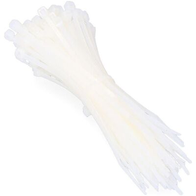 EDM, Kabelbinder, Natürliche Krawatten 100x2,5mm (Beutel 100 Stück) aus hochwertigem Nylon (100 mm, 100 Stk.) EDM, Kabelbinder, Natürliche Krawatten 100x2,5mm (Beutel 100 Stück) aus hochwertigem Nylon (100 mm, 100 Stk.)