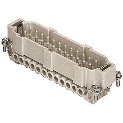ILME Steckereinsatz 24-pol 16A, Schraubklemmen, Elektronikkabel + Stecker, Silber ILME Steckereinsatz 24-pol 16A, Schraubklemmen, Elektronikkabel + Stecker, Silber