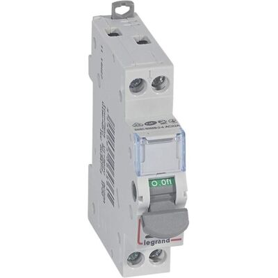 Legrand Lasttrennschalter DX3, 2-polig, Schalter + Taster, Grau Legrand Lasttrennschalter DX3, 2-polig, Schalter + Taster, Grau