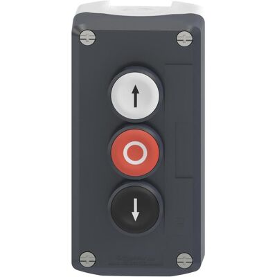 Schneider Electric Tasterstation 3-fach, Schalter + Taster, Grau Schneider Electric Tasterstation 3-fach, Schalter + Taster, Grau