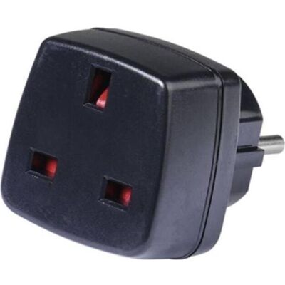 Vivanco Reiseadapter, Reisestecker Grossbritanien,GB Buchse-Schutzkontakt Stecker Vivanco Reiseadapter, Reisestecker Grossbritanien,GB Buchse-Schutzkontakt Stecker