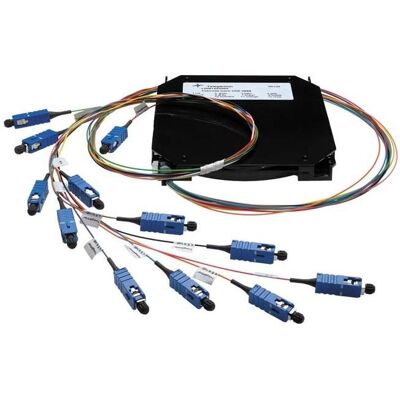 Telegärtner Spleißkassette komplett Typ TELEKOM mon tiert, 12 E9/125, OS1, 2m, LC-Glasfaserpigtails, eingefärbt,, Server Zubehör, Blau, Mehrfarbig Telegärtner Spleißkassette komplett Typ TELEKOM mon tiert, 12 E9/125, OS1, 2m, LC-Glasfaserpigtails, eingefärbt,, Server Zubehör, Blau, Mehrfarbig