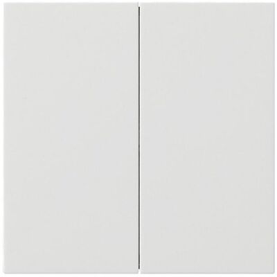 Gira Wippe 2f unbedruckt Flächenschalter 5370112, Schalter + Taster, Weiss Gira Wippe 2f unbedruckt Flächenschalter 5370112, Schalter + Taster, Weiss