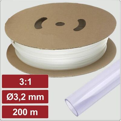Electronic Garage, Schrumpfschlauch, EG25CA094 Schrumpfschlauch mit Kleber Transparent 3.2 mm 1.1 m Electronic Garage, Schrumpfschlauch, EG25CA094 Schrumpfschlauch mit Kleber Transparent 3.2 mm 1.1 m