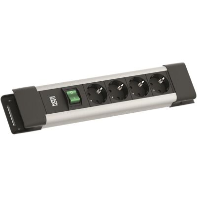 Bachmann, Steckdosenleiste, CONNECTUS 4-Fach Steckdosenleiste (Robuste Mehrfachsteckdose mit Schalter und 2m Kabel) Gra (4x, CEE 7/3, CEE 7/7, Typ 13, 2 m) Bachmann, Steckdosenleiste, CONNECTUS 4-Fach Steckdosenleiste (Robuste Mehrfachsteckdose mit Schalter und 2m Kabel) Gra (4x, CEE 7/3, CEE 7/7, Typ 13, 2 m)