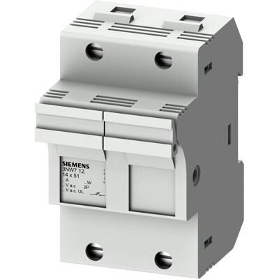 Siemens 3NW7121 DIN-Schienen-Sicherungshalter 50A Siemens 3NW7121 DIN-Schienen-Sicherungshalter 50A