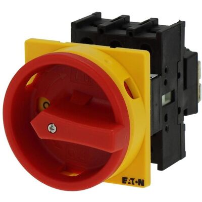 Eaton, Systemstromversorgung, P1-40/EA/SVB Nockenschalter absperrbar, mit NOT-Aus-Schalter 40A 690V 1 x 90° Gelb, Rot 1St. Eaton, Systemstromversorgung, P1-40/EA/SVB Nockenschalter absperrbar, mit NOT-Aus-Schalter 40A 690V 1 x 90° Gelb, Rot 1St.