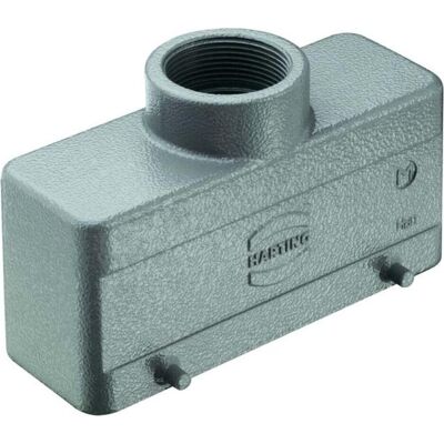 Harting Kabelarmatur HAN 24Blav med M32 tilgang, Metall, Elektronikkabel + Stecker, Grau Harting Kabelarmatur HAN 24Blav med M32 tilgang, Metall, Elektronikkabel + Stecker, Grau