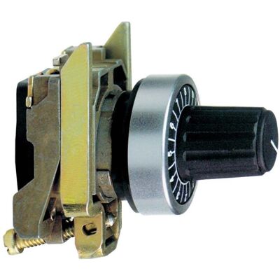 Schneider Electric Drucktaster-Kopf ZB4BD922, Schalter + Taster, Schwarz, Silber Schneider Electric Drucktaster-Kopf ZB4BD922, Schalter + Taster, Schwarz, Silber