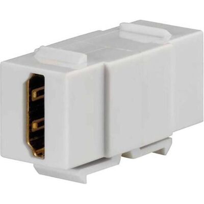 Rutenbeck Kommunikationsadapter Keystone KMK-HDMI rw (0.02 m), Videokabel, Weiss Rutenbeck Kommunikationsadapter Keystone KMK-HDMI rw (0.02 m), Videokabel, Weiss