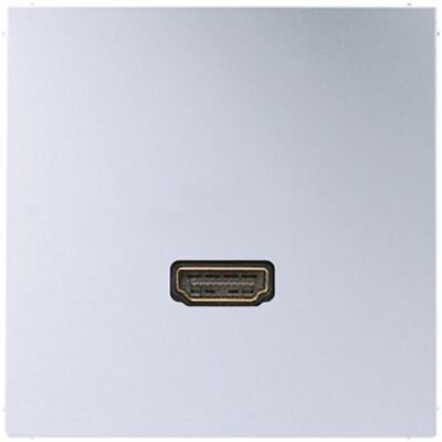 JUNG Aluminium HDMI Wandplatte - Multimedia-Anschluss JUNG Aluminium HDMI Wandplatte - Multimedia-Anschluss