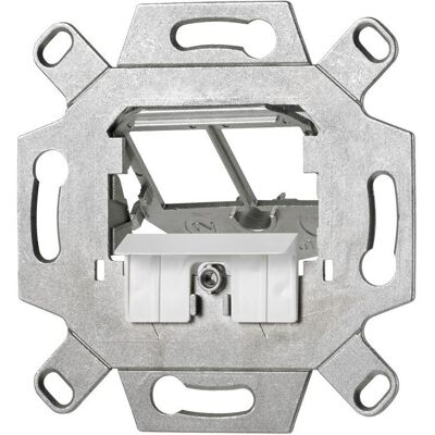 Jung - UMA-Cat6a-25 - 2-Port - Schraubmontage - Adapter Jung - UMA-Cat6a-25 - 2-Port - Schraubmontage - Adapter