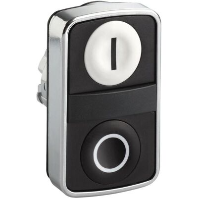 Schneider Electric 22mm Multi Push Button Flush White Black, Schalter + Taster, Schwarz, Weiss Schneider Electric 22mm Multi Push Button Flush White Black, Schalter + Taster, Schwarz, Weiss