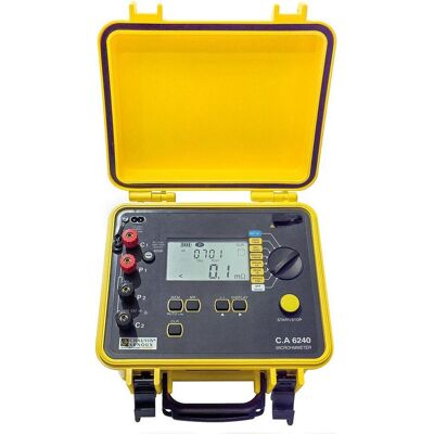 Chauvin Arnoux, Multimeter, C.A 6240 Microohm-Meter, CAT III 50 V (Tisch-Multimeter) Chauvin Arnoux, Multimeter, C.A 6240 Microohm-Meter, CAT III 50 V (Tisch-Multimeter)