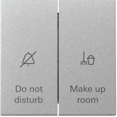 Gira - Wippschalter Anzeige Hotel - 2fach - Silber - Switch Gira - Wippschalter Anzeige Hotel - 2fach - Silber - Switch
