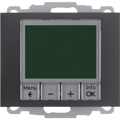 Berker BERK Raumtemperaturregler, Thermostat, Grau Berker BERK Raumtemperaturregler, Thermostat, Grau