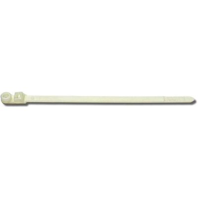 Elematic, Kabelbinder, CABLE TIES 200X4.5 W/HOLE WHITE 100PCS (Kunststoffkabelbinder, 200 mm, 100 Stk.) Elematic, Kabelbinder, CABLE TIES 200X4.5 W/HOLE WHITE 100PCS (Kunststoffkabelbinder, 200 mm, 100 Stk.)