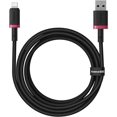 Baseus Dura Schnellladekabel Typ A zu IP 2.4A 2 m Schwarz Rot (2 m, 18 W), USB Kabel Baseus Dura Schnellladekabel Typ A zu IP 2.4A 2 m Schwarz Rot (2 m, 18 W), USB Kabel
