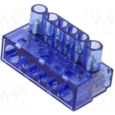 BM Group Steckverbinder: Klemmleiste 750V für Leitungen Schraubklemme, Elektronikkabel + Stecker, Blau BM Group Steckverbinder: Klemmleiste 750V für Leitungen Schraubklemme, Elektronikkabel + Stecker, Blau