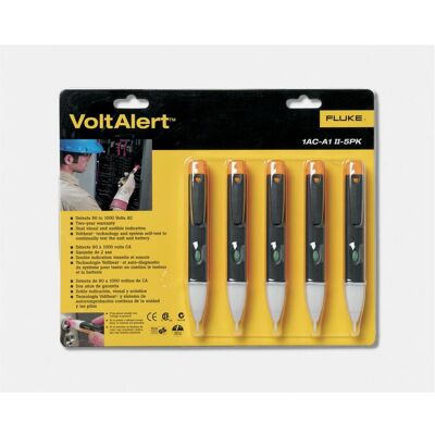 Amprobe, Multimeter, Beha FLK-1Ac-A1-II-5PK Fluke 1Ac IiVoltalert 5-Pack 2433042 (CAT III 1000V, CAT IV 600V, Spannungsprüfer) Amprobe, Multimeter, Beha FLK-1Ac-A1-II-5PK Fluke 1Ac IiVoltalert 5-Pack 2433042 (CAT III 1000V, CAT IV 600V, Spannungsprüfer)