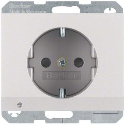 Berker, Steckdose, SCHUKO-Steckdose alu 41097003 Berker, Steckdose, SCHUKO-Steckdose alu 41097003