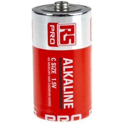 RS PRO LR14, Alkali, C Batterien, LR14, 1.5V, 7.5 (C, 7500 mAh), Batterien + Akkus RS PRO LR14, Alkali, C Batterien, LR14, 1.5V, 7.5 (C, 7500 mAh), Batterien + Akkus