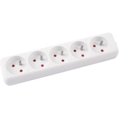 Office Products, Steckdosenleiste, Verlängerungskabel, 5 Steckdosen, 5 m, mit Erdung, weiss (5x, 5 m) Office Products, Steckdosenleiste, Verlängerungskabel, 5 Steckdosen, 5 m, mit Erdung, weiss (5x, 5 m)