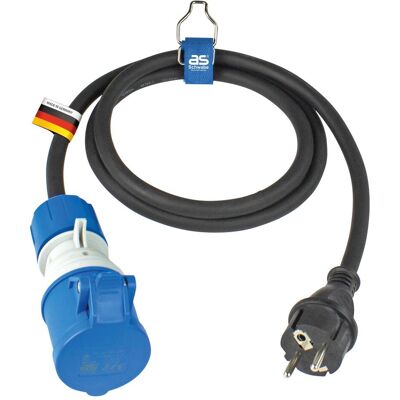 As - Schwabe, Stromadapter, CEE Adapterleitung Französicher Standard Typ E (CEE 16/3) As - Schwabe, Stromadapter, CEE Adapterleitung Französicher Standard Typ E (CEE 16/3)