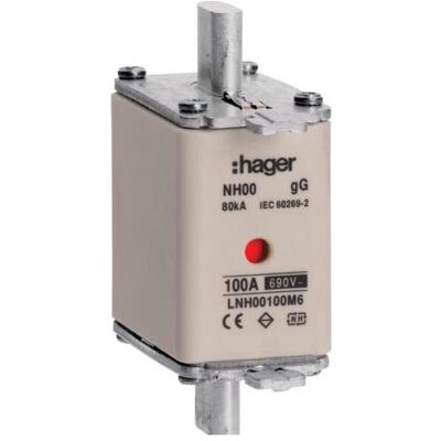 Hager, Sicherung, LNH00100M6 (100 A) Hager, Sicherung, LNH00100M6 (100 A)