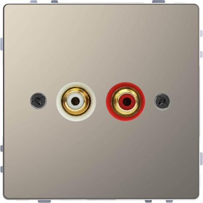 Merten MEG4350-6050 Steckdose nickelmet für Audio Anschluss - Elektroanschluss Merten MEG4350-6050 Steckdose nickelmet für Audio Anschluss - Elektroanschluss