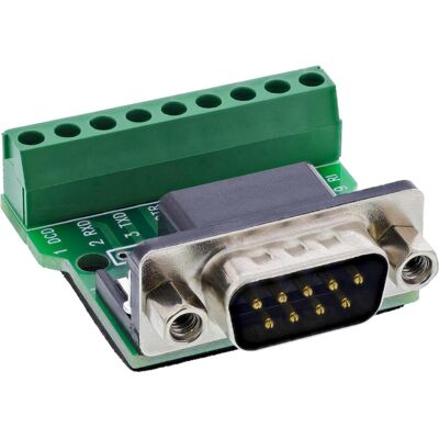InLine Terminalblock D-Sub 9 Stecker, Elektronikkabel + Stecker, Grün, Schwarz InLine Terminalblock D-Sub 9 Stecker, Elektronikkabel + Stecker, Grün, Schwarz