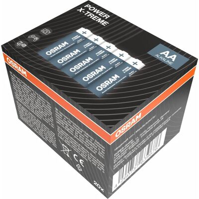 Osram Batterie POWER X-TREME AA Mignon LR6 20 Stück (20 Stk., AA), Batterien + Akkus Osram Batterie POWER X-TREME AA Mignon LR6 20 Stück (20 Stk., AA), Batterien + Akkus