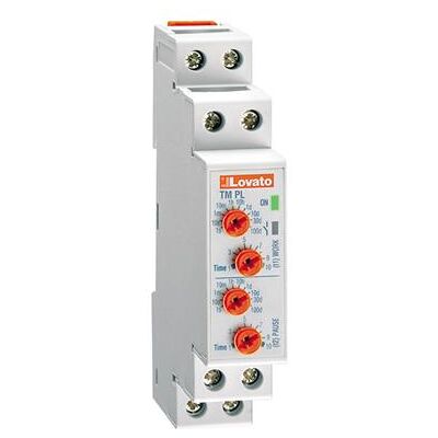 Lovato Electric TMPL Timerrelais - 1 Modul, 12-240V, IP40/IP20 Lovato Electric TMPL Timerrelais - 1 Modul, 12-240V, IP40/IP20