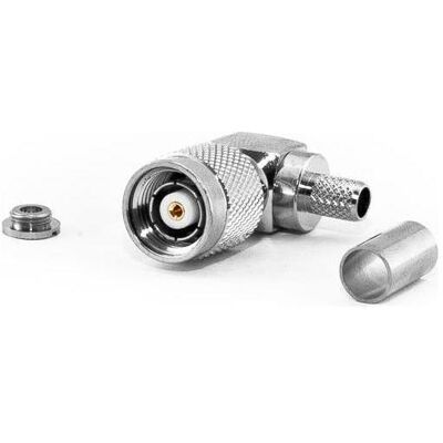 Varia RP-TNC 90°-Winkelstecker für H155-Kabel, Crimp-Version, Elektronikkabel + Stecker Varia RP-TNC 90°-Winkelstecker für H155-Kabel, Crimp-Version, Elektronikkabel + Stecker