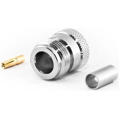 Varia N-Buchse für HDF200 und RG 58 Kabel, Crimp Version, Elektronikkabel + Stecker Varia N-Buchse für HDF200 und RG 58 Kabel, Crimp Version, Elektronikkabel + Stecker