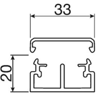 Hager, Kabelschutz + Kabelführung, Installationskanal LF mit Trennwand, 20 x 33 x 2000 mm, verkehrsweiß (200 cm) Hager, Kabelschutz + Kabelführung, Installationskanal LF mit Trennwand, 20 x 33 x 2000 mm, verkehrsweiß (200 cm)