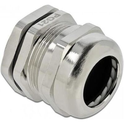 Delock, Kabelverbindung, Kabelverschraubung PG21 Metall Delock, Kabelverbindung, Kabelverschraubung PG21 Metall
