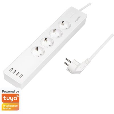 LogiLink SH0104 Steckdosenleiste - Wi-Fi, 4 Anschlüsse, 4 USB-Ports LogiLink SH0104 Steckdosenleiste - Wi-Fi, 4 Anschlüsse, 4 USB-Ports