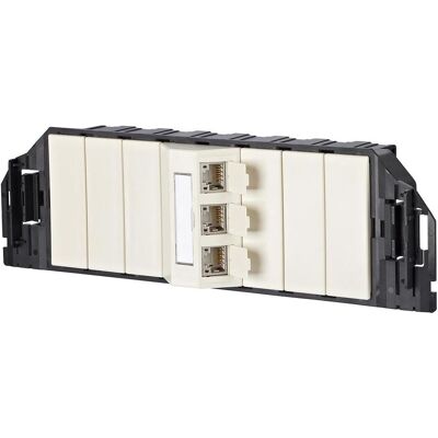 Metz Connect, Steckdose, 130B11S30301-E - RJ-45 - 6a - Schwarz - Weiss - 1 Stück(e) Metz Connect, Steckdose, 130B11S30301-E - RJ-45 - 6a - Schwarz - Weiss - 1 Stück(e)