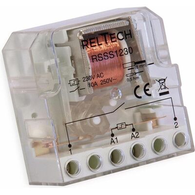Reltech Stromstoss-Schalter RSSS1230, 10A/230V, 1 Schliesser, Relais Reltech Stromstoss-Schalter RSSS1230, 10A/230V, 1 Schliesser, Relais