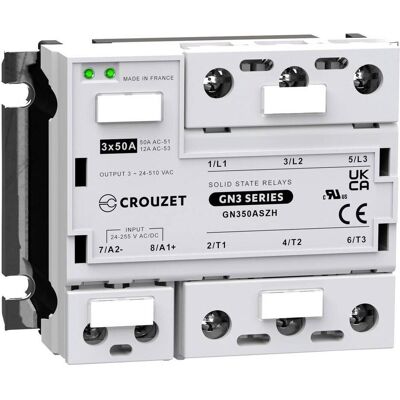 Crouzet GN350ASZH Halbleiterrelais - 50A - 510V - Nulldurchgang Crouzet GN350ASZH Halbleiterrelais - 50A - 510V - Nulldurchgang