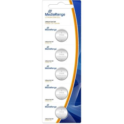 MediaRange Knopfzellen CR1616 3V (5 Stk., CR1616, 50 mAh), Batterien + Akkus MediaRange Knopfzellen CR1616 3V (5 Stk., CR1616, 50 mAh), Batterien + Akkus