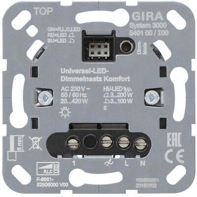Gira System 3000 Universal LED-Dimmer - IP20 Gira System 3000 Universal LED-Dimmer - IP20