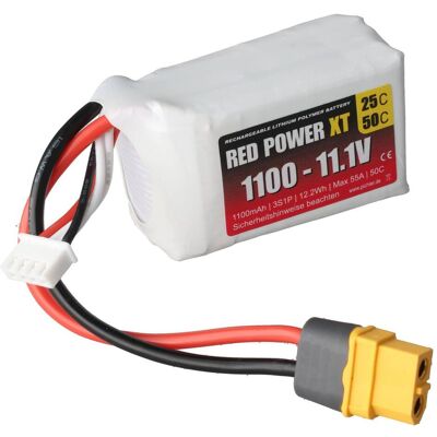 Red Power Modellbau-Akkupack (LiPo) 11.1 V 1100 mAh Softcase XT60 (1100 mAh, 11.10 V) Red Power Modellbau-Akkupack (LiPo) 11.1 V 1100 mAh Softcase XT60 (1100 mAh, 11.10 V)