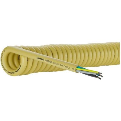 Lapp, Kabelleitung, LappKabel Spiralkabel ÖLFLEX SPIRAL 540 P 1700 mm / 5000 mm 5 x 2.5 mm² Gelb 71220166 1 St. (71220 (1.70 m) Lapp, Kabelleitung, LappKabel Spiralkabel ÖLFLEX SPIRAL 540 P 1700 mm / 5000 mm 5 x 2.5 mm² Gelb 71220166 1 St. (71220 (1.70 m)