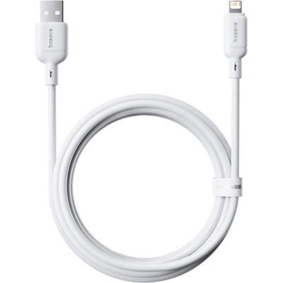 Baseus Silky Series Ladekabel USB auf iP 2.4A 2m Weiss (2 m, USB 2.0, 12 W), USB Kabel Baseus Silky Series Ladekabel USB auf iP 2.4A 2m Weiss (2 m, USB 2.0, 12 W), USB Kabel