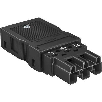 OBO Bettermann Steckerteil, Elektronikkabel + Stecker, Schwarz OBO Bettermann Steckerteil, Elektronikkabel + Stecker, Schwarz